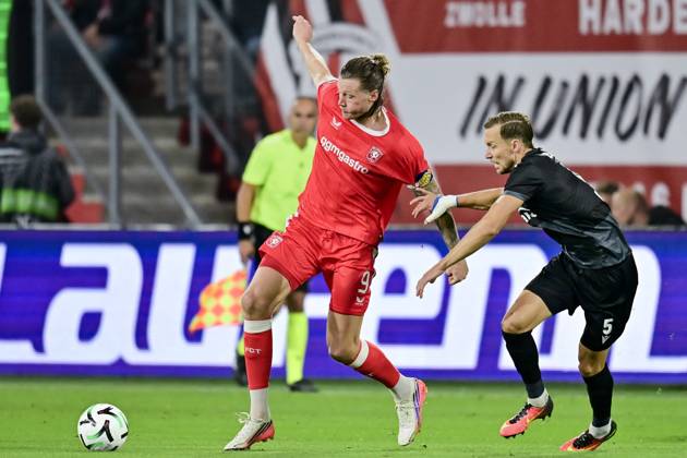 ENSCHEDE , 15Ã10-2026 , Stadium Grolsch Veste , season 2026 2027 , UEFA Conference League football , match between FC Twente and FC Thun , picture shows FC Twente player Wout Weghorst Twente - Thun  x208453656x Copyright: