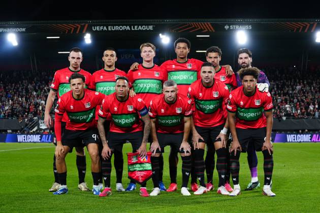 NIJMEGEN , 15-10-2026 , Stadium De Goffert , season 2026 2027 , UEFA Europa League football , match between NEC Nijmegen and Levski Sofia , picture shows teamphoto NEC NEC - Levski Sofia  x208453729x Copyright: