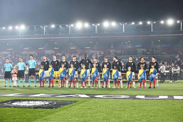 SOCCER - UEFA EL, Bournemouth vs Sturm BOURNEMOUTH,ENGLAND,15.OCT.26 - SOCCER - UEFA Europa League, AFC Bournemouth vs SK Sturm Graz. Image shows team of Sturm.  GEPAxpictures xChrisxBauer