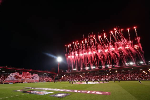 Fireworks ahead of kick off Bournemouth v Sturm Graz, UEFA Europa League, Football, Vitality Stadium, Bournemouth, UK - 15 Oct 2026Bournemouth Vitality Stadium United Kingdom  Copyright: xKieranxMcManus Shutterstockx 17218449m