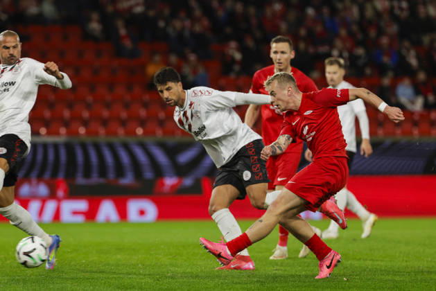Soccer, Conference League 2026 Brann Lincoln Red Imps Bergen 20261015 Brann s Kristall Ingason during the Conference League soccer match between SK Brann and Lincoln Red Imps at Brann Stadium. Photo by Paul S. Amundsen, NTB, Bergen, Norway. EDITORIAL USE ONLY. RESTRICTED USE FOR BETBETTING COMPANIES  Copyright: xPaulxS.xAmundsenx xNTBx