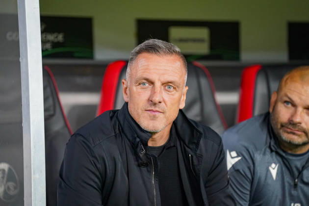 Deutschland: Fussball UEFA Conference League 2026 - 2027, 1. Spieltag - SC Freiburg vs FK Jablonec - Europa-Park-Stadion (Freiburg): Lubos Kozel (Trainer, FK Jablonec) Mimik, Gesichtsausdruck, Emotion Copyright: xJOERANxSTEINSIEKx