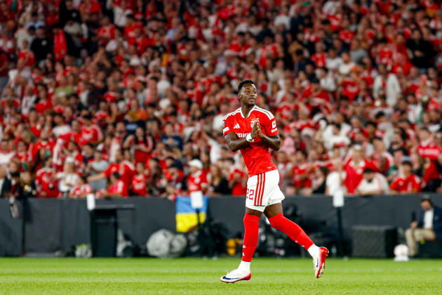 Estadio da Luz Jhon Duran forward of Benfica celebrates after scoring the team s first goal during the UEFA Europa League 2026 27 League Phase MD2 match between SL Benfica and Celtic FC at Estadio do SL Benfica on October 15, 2026 in Lisbon, Portugal. UEFA Europa League 2026 27 League Phase MD2 - SL Benfica and Celtic FC (Valter Gouveia SPP) Copyright: xValterxGouveia SPPx spp-en-VaGo-_GO_7983