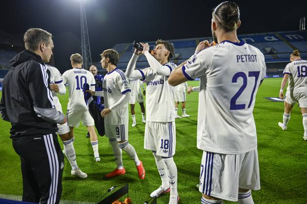 GNK Dinamo v RSC Anderlecht - UEFA Europa League ZAGREB, CROATIA - OCTOBER 15 : Ambros Lukas midfielder of RSC Anderlecht before the start of the game during the UEFA Europa League 2026 27 League Phase matchday 2 match between GNK Dinamo and RSC Anderlecht on October 15, 2026 in Zagreb, Croatia, 15 10 2026 Zagreb Croatia  Copyright: xNicoxVereeckenx
