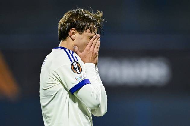 GNK Dinamo v RSC Anderlecht - UEFA Europa League ZAGREB, CROATIA - OCTOBER 15 : Cvetkovic Mihajlo forward of RSC Anderlecht missing an opportunity during the UEFA Europa League 2026 27 League Phase matchday 2 match between GNK Dinamo and RSC Anderlecht on October 15, 2026 in Zagreb, Croatia, 15 10 2026 Zagreb Croatia  Copyright: xNicoxVereeckenx