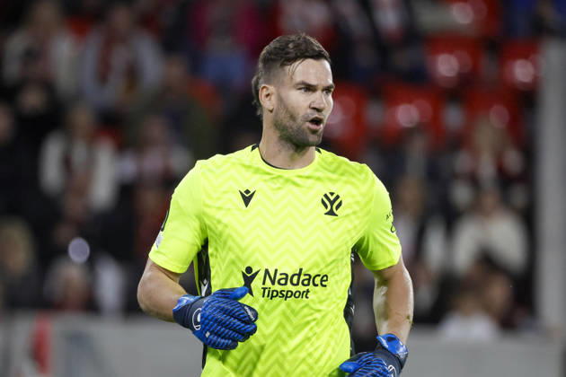 Jan Hanus (FK Jablonec, 01) , Deutschland, Fussball, UEFA Conference League, 1. Spieltag, 2026 2027, SC Freiburg vs. FK Jablonec, 15.10.2026, Freiburg im Breisgau Stadion am Wolfswinkel Deutschland Copyright: xGrantxHubbsx