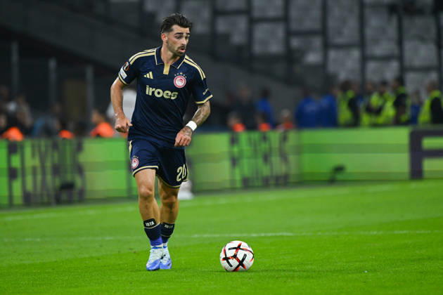 FOOTBALL : Olympique de Marseille VS Olympiakos - UEFA Europa League - 15 10 2026 Jota Silva (Olympiakos) - UEFA Europa League match between Olympique de Marseille and Olympiakos on October 15, 2026 at the CEPAC Velodrome Stadium in Marseille. MarseilleFrance  Copyright: xWilliamxCannarellax