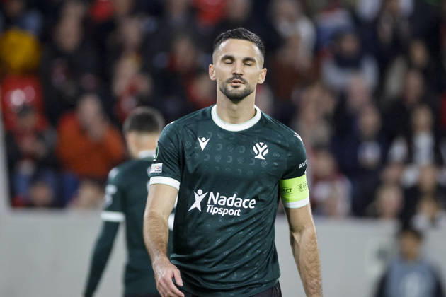 Nemanja Tekijaski (FK Jablonec, 04) , Deutschland, Fussball, UEFA Conference League, 1. Spieltag, 2026 2027, SC Freiburg vs. FK Jablonec, 15.10.2026, Freiburg im Breisgau Stadion am Wolfswinkel Deutschland Copyright: xGrantxHubbsx