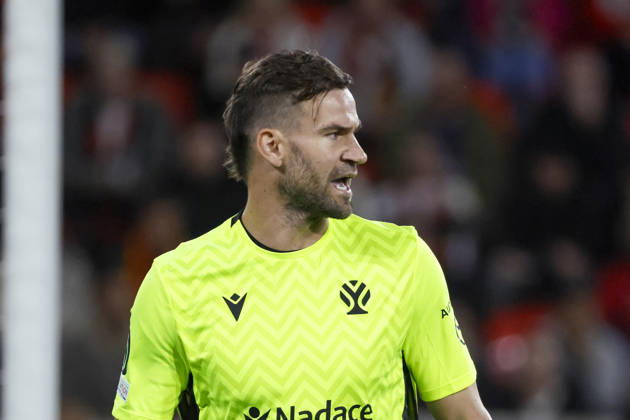 Jan Hanus (FK Jablonec, 01) , Deutschland, Fussball, UEFA Conference League, 1. Spieltag, 2026 2027, SC Freiburg vs. FK Jablonec, 15.10.2026, Freiburg im Breisgau Stadion am Wolfswinkel Deutschland Copyright: xGrantxHubbsx