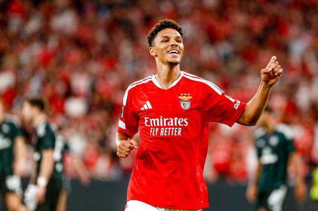 Estadio da Luz Alexander Bah defender of Benfica celebrates after scoring the team s second goal during the UEFA Europa League 2026 27 League Phase MD2 match between SL Benfica and Celtic FC at Estadio do SL Benfica on October 15, 2026 in Lisbon, Portugal. 2 UEFA Europa League 2026 27 League Phase MD2 - SL Benfica and Celtic FC (Valter Gouveia SPP) Copyright: xValterxGouveia SPPx spp-en-VaGo-_GO_8109