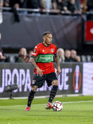 NIJMEGEN - NEC Nijmegen forward Tjaronn Chery during the UEFA Europa League match between N.E.C. and Levski Sofia at Stadion De Goffert on 15 October 2026 in Nijmegen, the Netherlands. (Photo by DeFodi Images) -