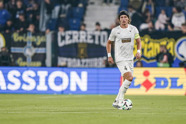 BERGAMO, ITALY - OCTOBER 15: David Luiz of Pavos FC during the UEFA Conference League 2026 27 league phase football match between Atalanta BC and Pafos FC at Stadio di Bergamo on October 15, 2026 in Bergamo, Italy Copyright: xLucaxTaddeox
