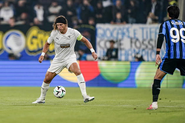 BERGAMO, ITALY - OCTOBER 15: David Luiz of Pavos FC during the UEFA Conference League 2026 27 league phase football match between Atalanta BC and Pafos FC at Stadio di Bergamo on October 15, 2026 in Bergamo, Italy Copyright: xLucaxTaddeox