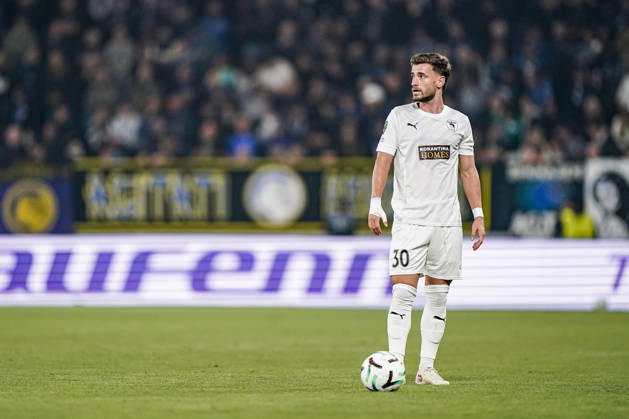 BERGAMO, ITALY - OCTOBER 15: Vlad Dragomir of Pavos FC during the UEFA Conference League 2026 27 league phase football match between Atalanta BC and Pafos FC at Stadio di Bergamo on October 15, 2026 in Bergamo, Italy Copyright: xLucaxTaddeox