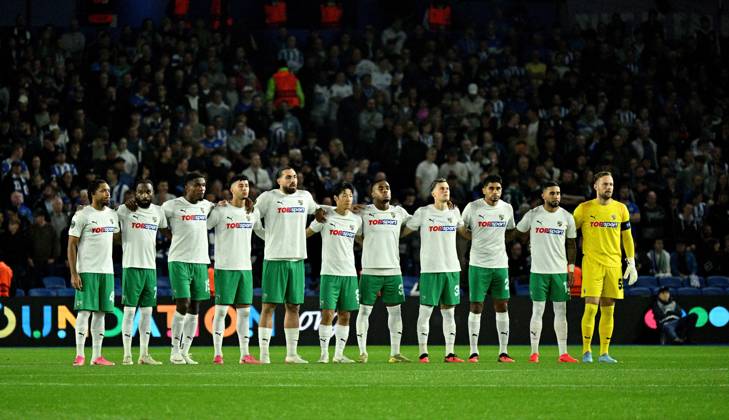 The Kuano Zalgiris team before the UEFA Conference League match between Brighton and Hove Albion and Kuano Zalgiris at the American Express Stadium , Brighton , UK - 15th October 2026 Brighton & Hove Albion vs Kuano Zalgiris UEFA Conference League Football, Amex Stadium, Sussex, United Kingdom - 15 Oct 2026Brighton Amex Stadium Sussex United Kingdom Editorial use only. No merchandising. For Football images FA and Premier League restrictions apply inc. no internet mobile usage without FAPL license - for details contact Football Dataco  Copyright: xSimonxDack TPI Shutterstockx 17218395u