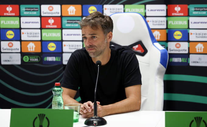 HNK Hajduk Split v AFC Ajax - UEFA Conference League 2026 27 League Phase MD1 Hajduk Split Head Coach Gonzalo Garcia speaks during a press conference, PK, Pressekonferenz after the UEFA Conference League 2026 27 League Phase MD1 match between HNK Hajduk Split and AFC Ajax at Stadion Poljud on October 15, 2026 in Split, Croatia.  IvoxCagalj PIXSELL