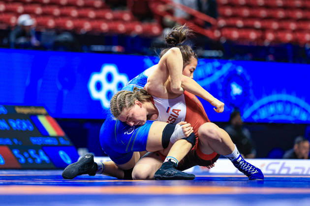 U23 World Championships 55kg WW - Ulmeken Esenbaeva (UZB) df. Kira Solobchuk (RUS)