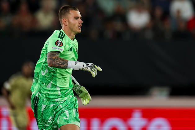 NIJMEGEN, NETHERLANDS - OCTOBER 15: Levski Sofia goalkeeper Svetoslav Vutsov looks on during the UEFA Europa League 2026 27 League Phase MD2 match between N.E.C. Nijmegen and PFC Levski Sofia at Goffertstadion on October 15, 2026 in Nijmegen, Netherlands.  Copyright: xRenexNijhuis MBxMediax