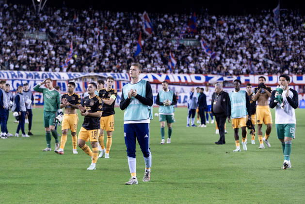 October 15, 2026, Split, Dalmatia, Croatia: Ajax players greet their supporters after the UEFA Conference League match between HNK Hajduk Split (CRO) and AFC Ajax Amsterdam (NL) at Poljud Stadium. Split Croatia - ZUMAp210 20261015_zsp_p210_003 Copyright: xMajaxPrgometx