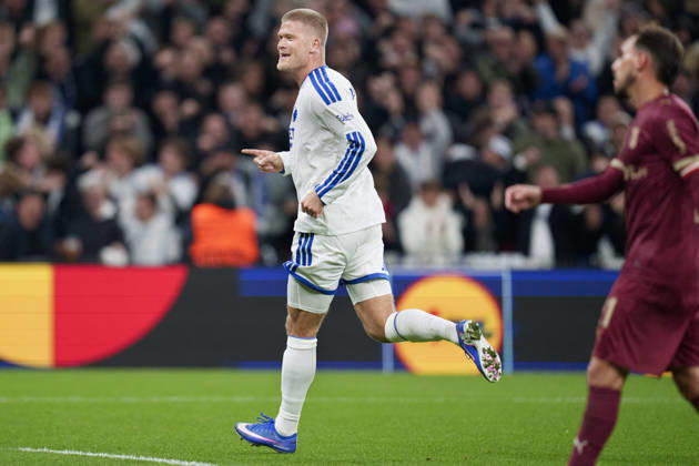 DENMARK: Conference League: FC Copenhagen - SC Braga DENMARK: Conference League: FC Copenhagen - SC Braga FCK s Andreas Cornelius scores to make it 2-0 during the UEFA Conference League match between FC Copenhagen and SC Braga at Parken in Copenhagen on Thursday, October 15, 2026. Photo: Liselotte Sabroe Ritzau Scanpix , Copenhagen Denmark