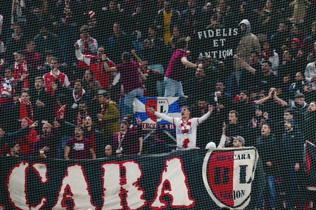 DENMARK: Conference League: FC Copenhagen - SC Braga DENMARK: Conference League: FC Copenhagen - SC Braga SC Braga s fans during the UEFA Conference League match between FC Copenhagen and SC Braga at Parken in Copenhagen on Thursday, October 15, 2026. Photo: Liselotte Sabroe Ritzau Scanpix , Copenhagen Denmark