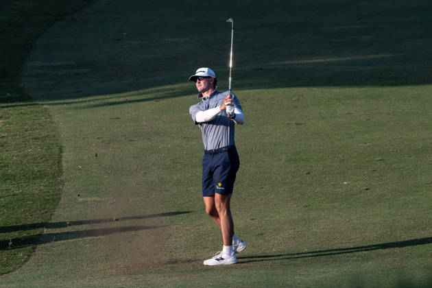 October 16, 2026, Coloane, Macao Sar, China: American, Austen TRUSLOW, finishes -10par putting him in tied 2nd place. Round 2 in the Macao Open Golf at Macau Golf & Country Club. Coloane China - ZUMAr144 20261016_zap_r144_101 Copyright: xJaynexRussellx