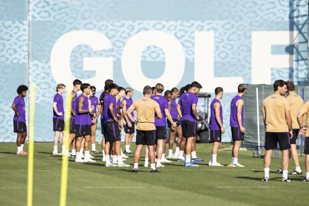 October 16, 2026, Sant Joan Despi, Barcelona, Spain: Players of FC Barcelona, Barca during the training day of FC Barcelona ahead the Spanish League, Laliga EA Sports, football match against Real Betis at Ciudad Esportiva Joan Gamper on October 16, 2026 in Sant Joan Despi, Barcelona, Spain. FC Barcelona Training And press conference, PK, Pressekonferenz - LaLiga EA Sports  - ZUMAa181 20261016_zaa_a181_034 Copyright: xJavierxBorregox