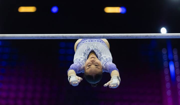 ROTTERDAM - Vera van Pol during podium training at the World Gymnastics Championships in Ahoy Rotterdam. IRIS VAN DEN BROEK ANP xVIxANPxSportx xxANPxIVx 572626694 originalFilename: 572626694.jpg
