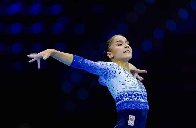 ROTTERDAM - Vera van Pol during podium training at the World Gymnastics Championships in Ahoy Rotterdam. IRIS VAN DEN BROEK ANP xVIxANPxSportx xxANPxIVx 572627888 originalFilename: 572627888.jpg