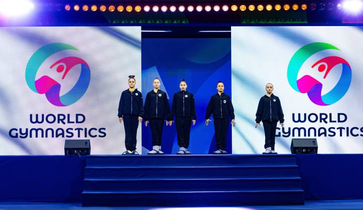 ROTTERDAM - The Russian gymnastics team in the run-up to the World Championships in Ahoy Rotterdam. Earlier this year, the International Gymnastics Federation lifted Russia s suspension for aggression against Ukraine, but the rules of the European Union and the Netherlands require that Russia cannot compete under its own flag. For this reason, the country is competing under the name World Gymnastics 2. IRIS VAN DEN BROEK ANP xVIxANPxSportx xxANPxIVx 572628533 originalFilename: 572628533.jpg