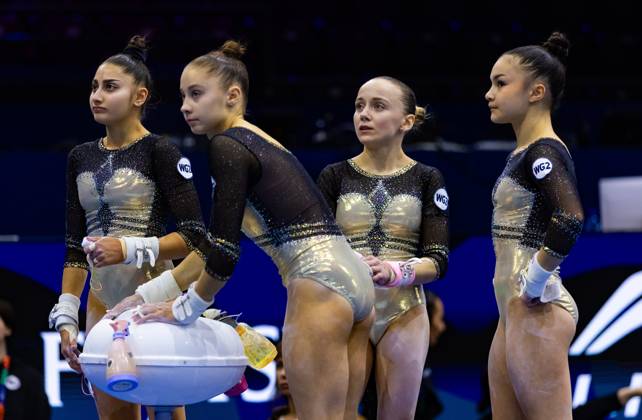 ROTTERDAM - The Russian gymnastics team in the run-up to the World Championships in Ahoy Rotterdam. Earlier this year, the International Gymnastics Federation lifted Russia s suspension for aggression against Ukraine, but the rules of the European Union and the Netherlands require that Russia cannot compete under its own flag. For this reason, the country is competing under the name World Gymnastics 2. IRIS VAN DEN BROEK ANP xVIxANPxSportx xxANPxIVx 572632957 originalFilename: 572632957.jpg