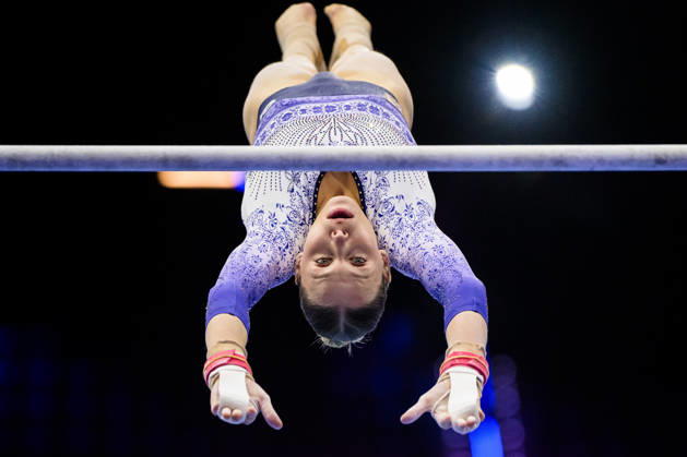 261016 Sanna Veerman of Netherlands at a women’s podium training session during day -1 of the 2026 Artistic Gymnastics World Championships on October 16, 2026 in Rotterdam. Photo: Joel Marklund BILDBYRÅN kod JM JM0858 bbeng artistisk gymnastik artistic gymnastics gymnastik-vm vm artistic gymnastics world championships dam Copyright: JOELxMARKLUND BB261016JM003