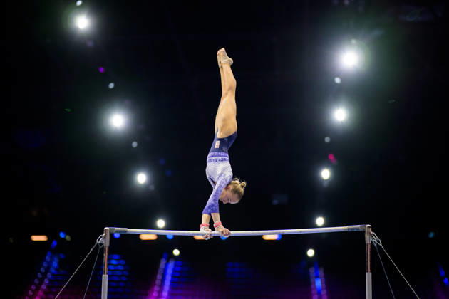 261016 Sanne Wevers of Netherlands at a women’s podium training session during day -1 of the 2026 Artistic Gymnastics World Championships on October 16, 2026 in Rotterdam. Photo: Joel Marklund BILDBYRÅN kod JM JM0858 bbeng artistisk gymnastik artistic gymnastics gymnastik-vm vm artistic gymnastics world championships dam Copyright: JOELxMARKLUND BB261016JM004