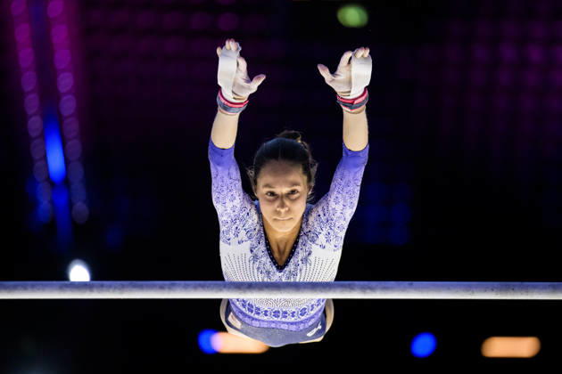 261016 Naomi Visser of Netherlands at a women’s podium training session during day -1 of the 2026 Artistic Gymnastics World Championships on October 16, 2026 in Rotterdam. Photo: Joel Marklund BILDBYRÅN kod JM JM0858 bbeng artistisk gymnastik artistic gymnastics gymnastik-vm vm artistic gymnastics world championships dam Copyright: JOELxMARKLUND BB261016JM005