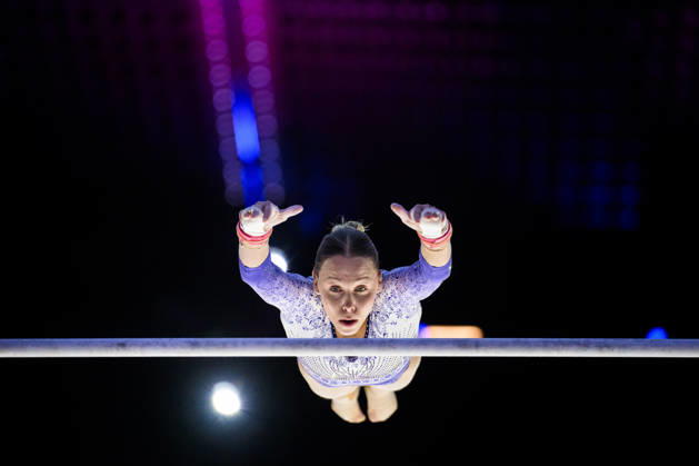 261016 Sanna Veerman of Netherlands at a women’s podium training session during day -1 of the 2026 Artistic Gymnastics World Championships on October 16, 2026 in Rotterdam. Photo: Joel Marklund BILDBYRÅN kod JM JM0858 bbeng artistisk gymnastik artistic gymnastics gymnastik-vm vm artistic gymnastics world championships dam Copyright: JOELxMARKLUND BB261016JM006