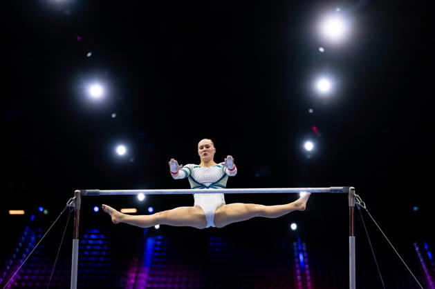 261016 Christine Victoria Kubon of Norway at a women’s podium training session during day -1 of the 2026 Artistic Gymnastics World Championships on October 16, 2026 in Rotterdam. Photo: Joel Marklund BILDBYRÅN kod JM JM0858 bbeng artistisk gymnastik artistic gymnastics gymnastik-vm vm artistic gymnastics world championships dam Norge Copyright: JOELxMARKLUND BB261016JM039