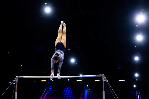 261016 Keisha Lockert of Norway at a women’s podium training session during day -1 of the 2026 Artistic Gymnastics World Championships on October 16, 2026 in Rotterdam. Photo: Joel Marklund BILDBYRÅN kod JM JM0858 bbeng artistisk gymnastik artistic gymnastics gymnastik-vm vm artistic gymnastics world championships dam Norge Copyright: JOELxMARKLUND BB261016JM041