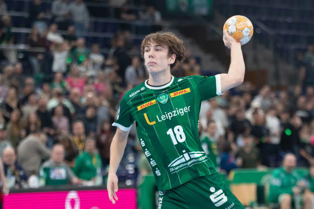 Handball, HBL2: SC DHfK Leipzig - ASV Hamm-Westfalen; 16.10.2026 Staffan Peter (18, SC DHfK Leipzig). Handball, 2. Bundesliga, Saison 2026 2027, 8. Spieltag: SC DHfK Leipzig vs. ASV Hamm-Westfalen am 16.10.2026 in der Quarterback Immobilien Arena Leipzig. Copyright: xBEAUTIFULxSPORTS JanxKaeferx