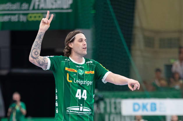 Handball, HBL2: SC DHfK Leipzig - ASV Hamm-Westfalen; 16.10.2026 Dean Bombac (44, SC DHfK Leipzig). Handball, 2. Bundesliga, Saison 2026 2027, 8. Spieltag: SC DHfK Leipzig vs. ASV Hamm-Westfalen am 16.10.2026 in der Quarterback Immobilien Arena Leipzig. Copyright: xBEAUTIFULxSPORTS JanxKaeferx