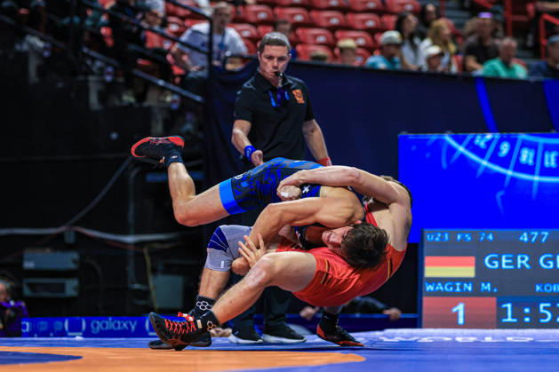 U23 World Championships 74kg FS - Saba Kobakhidze (GEO) df. Manuel Wagin (GER)