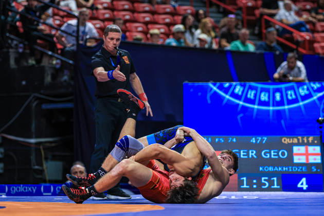U23 World Championships 74kg FS - Saba Kobakhidze (GEO) df. Manuel Wagin (GER)