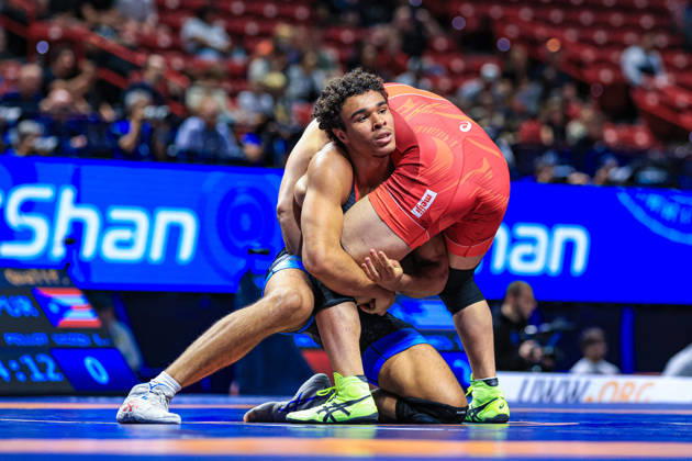 U23 World Championships 92kg FS - Lorenzo Julian Pellot Vazquez (PUR) df. Daisuke Masuda (JPN)