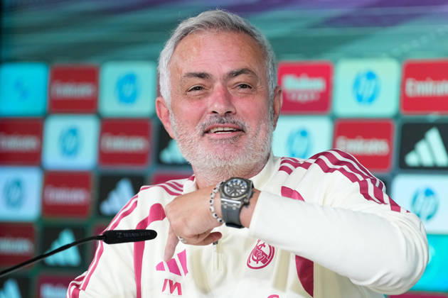 October 17, 2026, Valdebebas, Madrid, Spain: Jose Mourinho, head coach of Real Madrid, attends his press conference, PK, Pressekonferenz during the training day of Real Madrid ahead the Spanish League, LaLiga EA Sports, football match against Sevilla FC at Ciudad Deportiva Real Madrid on October 17, 2026, in Valdebebas, Madrid, Spain. Real Madrid Training And Press Conference - Laliga Ea Sports - ZUMAa181 20261017_zaa_a181_014 Copyright: xDennisxAgyemanx