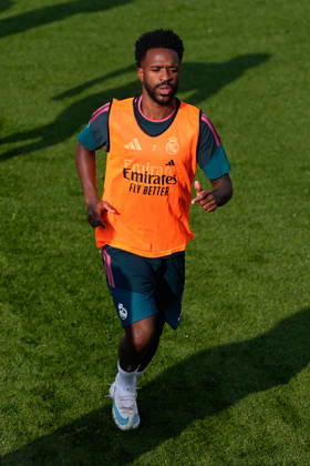 October 17, 2026, Valdebebas, Madrid, Spain: Vinicius Junior during the training day of Real Madrid ahead the Spanish League, LaLiga EA Sports, football match against Sevilla FC at Ciudad Deportiva Real Madrid on October 17, 2026, in Valdebebas, Madrid, Spain. Real Madrid Training And press conference, PK, Pressekonferenz - LaLiga Ea Sports - ZUMAa181 20261017_zaa_a181_082 Copyright: xDennisxAgyemanx