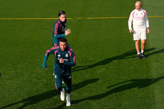 October 17, 2026, Valdebebas, Madrid, Spain: Kylian Mbappe during the training day of Real Madrid ahead the Spanish League, LaLiga EA Sports, football match against Sevilla FC at Ciudad Deportiva Real Madrid on October 17, 2026, in Valdebebas, Madrid, Spain. Real Madrid Training And press conference, PK, Pressekonferenz - LaLiga Ea Sports - ZUMAa181 20261017_zaa_a181_087 Copyright: xDennisxAgyemanx