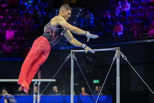 2026-10-17 Artistic Gymnastics World Championships 2026 - Day 1 ROTTERDAM, NETHERLANDS - OCTOBER 17: Luciano Letelier of Chile competes during Day 1 of the Artistic Gymnastics World Championships 2026 at Rotterdam Ahoy on October 17, 2026 in Rotterdam, Netherlands. Rotterdam Rotterdam Ahoy Netherlands Content not available for redistribution in The Netherlands directly or indirectly through any third parties. Copyright: xMarcelxvanxPlateringenx