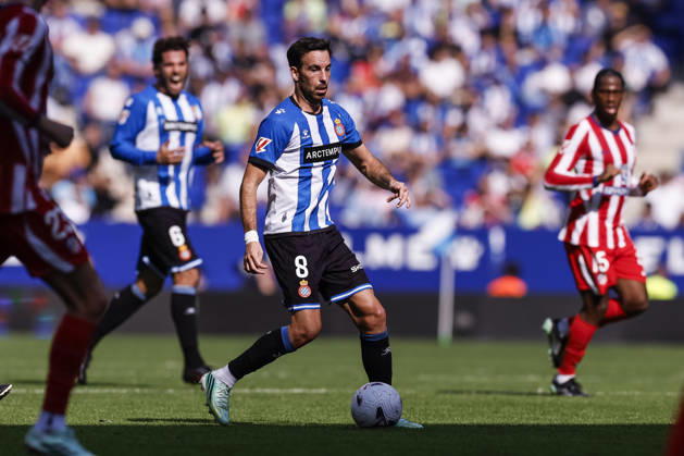 October 17, 2026, Cornella, Barcelona, SPAIN: Edu Exposito of RCD Espanyol in action during the Spanish league, LaLiga EA Sports, football match played between RCD Espanyol and Atletico de Madrid at RCDE Stadium on October 17, 2026 in Cornella, Spain. RCD Espanyol V Atletico De Madrid - LaLiga EA Sports  - ZUMAa181 20261017_zaa_a181_123 Copyright: xJavierxBorregox