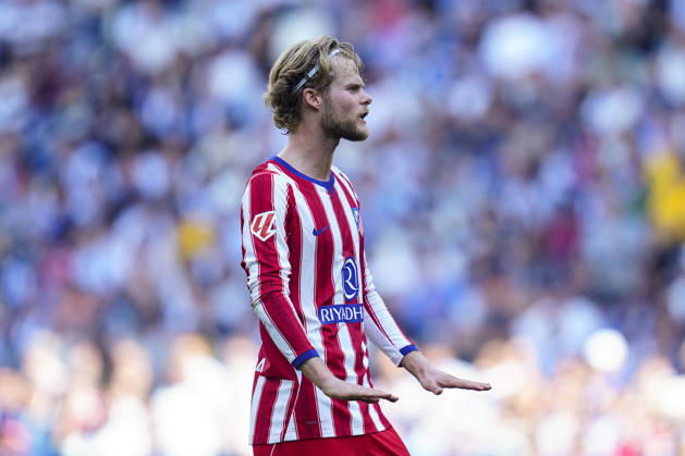 RCD Espanyol v Atletico de Madrid. La Liga EA Sports. Date 9 Morten Hjulmand of Atletico de Madrid during the La Liga EA Sports match between RCD Espanyol and Atletico de Madrid played at RCDE Stadium on October 17, 2026 in Barcelona, Spain. Contributor Copyright: xPressinphotox PS_2627_ESP_ATL_018