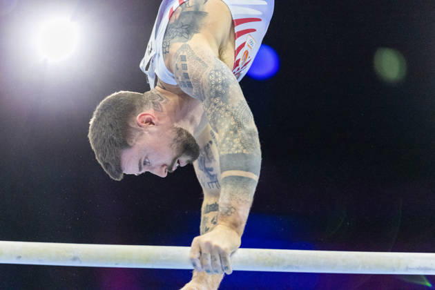 2026-10-17 Artistic Gymnastics World Championships 2026 - Day 1 ROTTERDAM, NETHERLANDS - OCTOBER 17: Casimir Schmidt of Netherlands competes during Day 1 of the Artistic Gymnastics World Championships 2026 at Rotterdam Ahoy on October 17, 2026 in Rotterdam, Netherlands. Rotterdam Rotterdam Ahoy Netherlands Content not available for redistribution in The Netherlands directly or indirectly through any third parties. Copyright: xMarcelxvanxPlateringenx