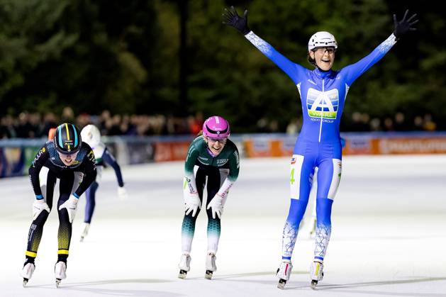 AMSTERDAM - Sofia Schilder wins the first women s Marathon Cup race at the Jaap Eden Track. RAMON VAN FLYMEN ANP xVIxANPxSportx xxANPxIVx 572735790 originalFilename: 572735790.jpg